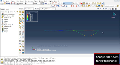 آموزش تحلیل تیر تحت بار گسترده در نرم افزار اباکوس abaqus